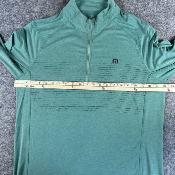 Travis Mathew Men’s Green Quarter Zip Size L 🔥🔥🔥 - Picture 3 of 6
